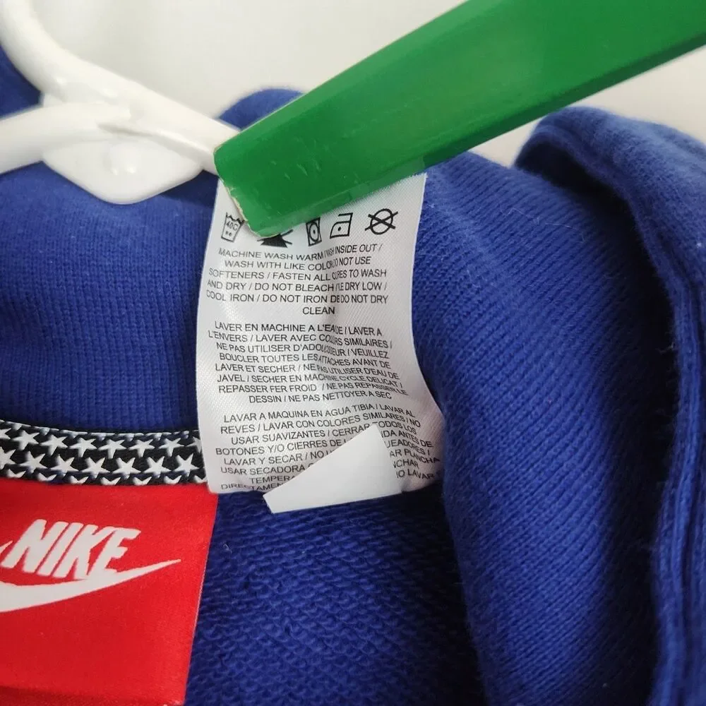 Nike Air Pivot V3‎ Short-Sleeved Hoodie Men's L Blue Side Zips Pullover